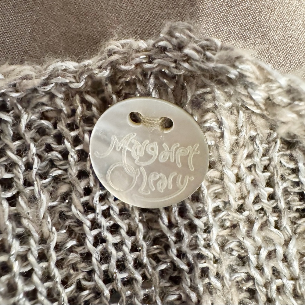 Margaret‎ O’Leary | Crochet Knit Semi-Sheer Dress w/ Slip Dress Separate Sz. M - Picture 8 of 12